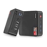 BOSGAME P4 Plus Mini PC, AMD Ryzen 7 7730U, 8C/16T, 16GB DDR4, 1TB SSD, Dual 2.5G LAN, Wi-Fi 6E