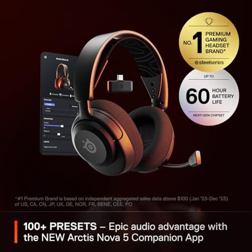 SteelSeries Arctis Nova 5 Wireless Review: Battery, Sound & Mic