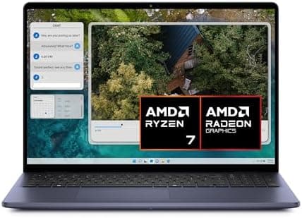 Dell Inspiron 16 5645 Laptop 16" FHD+ Display, AMD Ryzen 7 8840U, Radeon Graphics, 16GB RAM, 1TB SSD, Windows 11 Home, Fingerprint Reader, English-UK Backlit Keyboard, Midnight Blue