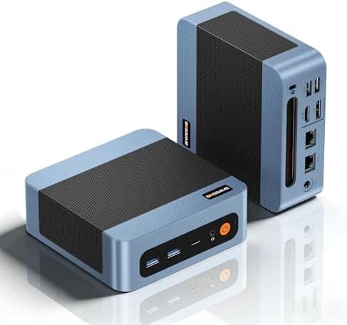 BOSGAME E5 Mini PC Windows 11 Pro, Ryzen 5300U (Beats 4300U, Up to 3.8GHz), 16GB DDR4 RAM 512GB SSD Mini Desktop PC, Triple 4K Display, Dual 2.5G LAN, WiFi 5, BT5.0, Mini Computer for Home, Office