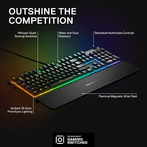 SteelSeries Apex 3 Review: Quiet Gaming Keyboard Worth Buying?