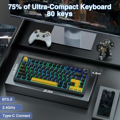 AULA F75 75% Wireless Mechanical Keyboard Review UK 2026