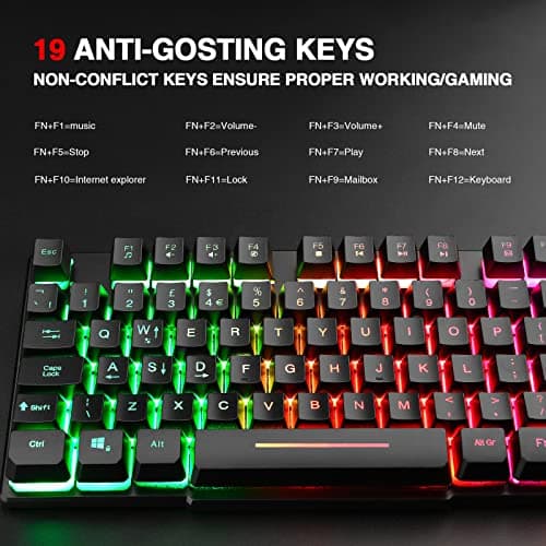 Rii Gaming Keyboard Rainbow LED Mechanical Review UK 2026