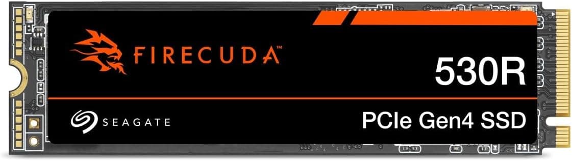 Seagate FireCuda 530R NVMe SSD 4TB, for PS5/PC, M.2 PCIe Gen4 ×4 NVMe 1.4, up to 7.400 MB/s, 3D-TLC-NAND, 5.050TBW, Data Rescue Service (ZP4000GM3A063)