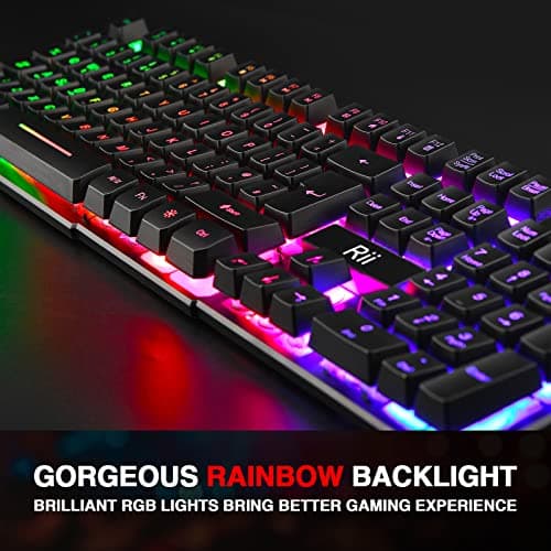 Rii Gaming Keyboard Rainbow LED Mechanical Review UK 2026