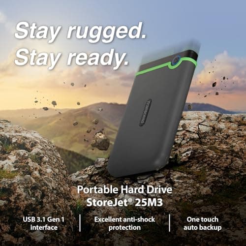 Transcend 2TB StoreJet 25M3 Rugged Portable HDD Review UK (2026) - The Honest Verdict