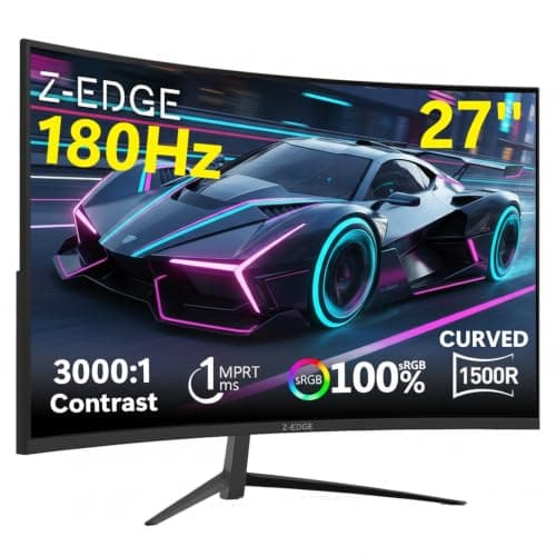 Z-Edge 27 Inch Curved Gaming Monitor Review UK (2026) - 180Hz VA, Real Verdict