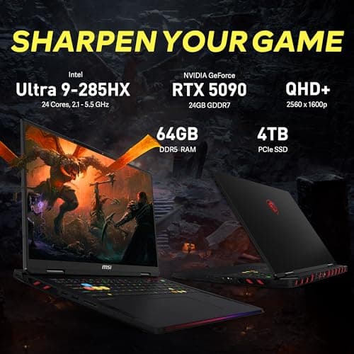 MSI Raider 18 RTX 5090 Review: Core Ultra 9 285HX, 64GB DDR5, 240Hz QHD+