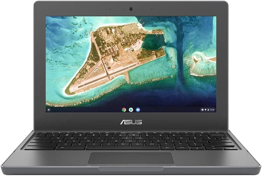 ASUS Chromebook 11 CR1100 11.6 HD Laptop with 3 Year Warranty (Intel Celeron N4500, 4GB RAM, 64GB eMMC, Google Chrome Operating System) Includes 3 Year ASUS warranty