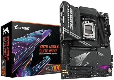 Gigabyte X870 AORUS ELITE WIFI7 Amd Am5 Socket Motherboard Atx 4X Ddr5 Slots 3X
