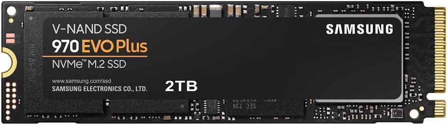 Samsung 970 EVO Plus SSD 2TB - M.2 NVMe Interface Internal Solid State Drive with V-NAND Technology (MZ-V7S2T0B/AM)
