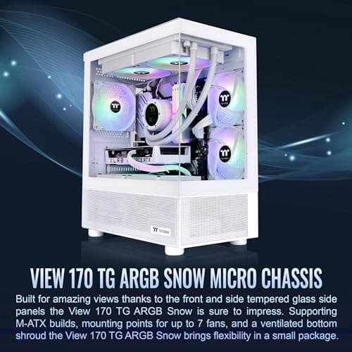 Thermaltake View 170 TG ARGB Snow Micro-ATX Case Review UK (2026) - The Honest Verdict