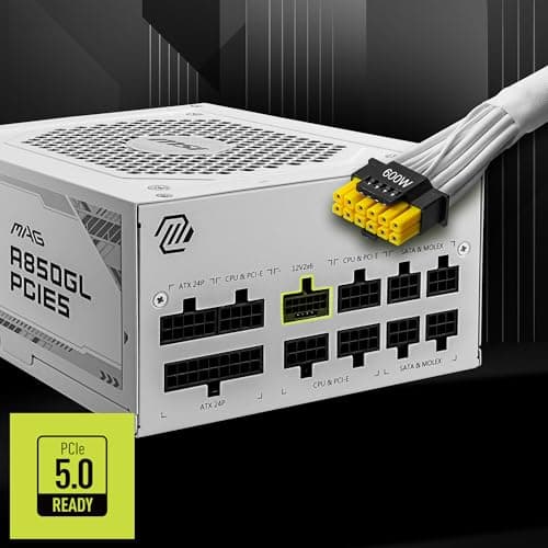 MSI MAG A850GL WHITE PCIE5 PSU Review