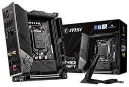 MSI MEG Z490I UNIFY Gaming Motherboard (LGA 1200, Intel 10th Gen, M.2, USB 3.2 Gen 2, DDR4, Wi-Fi 6, SLI, CFX, Gigabit LAN, Thunderbolt 3, Mini-ITX)