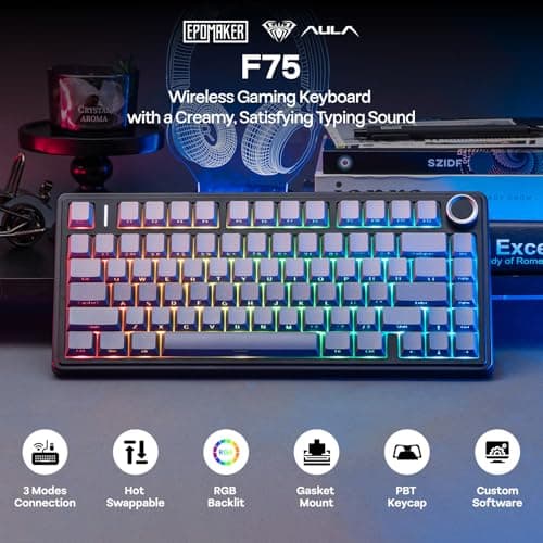 EPOMAKER x Aula F75 Review: Gasket Mount Wireless Keyboard on a Budget
