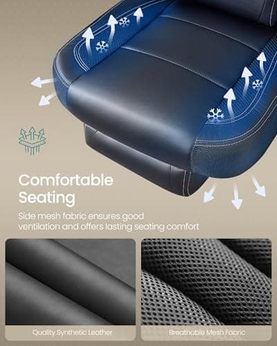 SONGMICS Gaming Chair with Footrest Review UK (2026): Listing Features