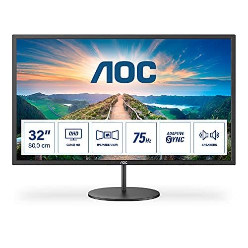 AOC Q32V4 32 inch QHD Monitor Review UK (2026) - 75Hz IPS, 1440p, Specs & Honest Verdict
