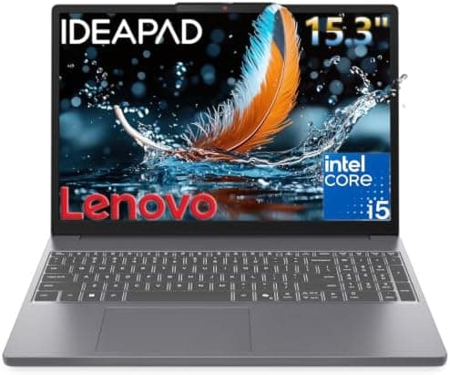 Lenovo IdeaPad Slim 3 Laptop for Students & Business Office Work, 15.3" WUXGA Display, Intel i5-13420H 8-Core, Customized 8GB DDR5 RAM, 512GB PCIe SSD, WiFi 6, Bluetooth 5.2, Windows 11, Luna Grey