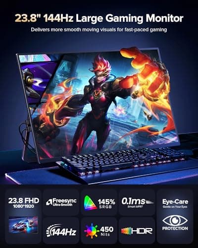 Newsoul 24 inch 144Hz Portable Monitor Review UK (2026) - Specs, Image Quality & Value