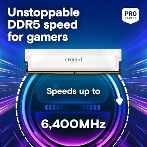Crucial Pro DDR5 64GB 6400MHz CL40 Review (White) | CP2K32G64C40U5W