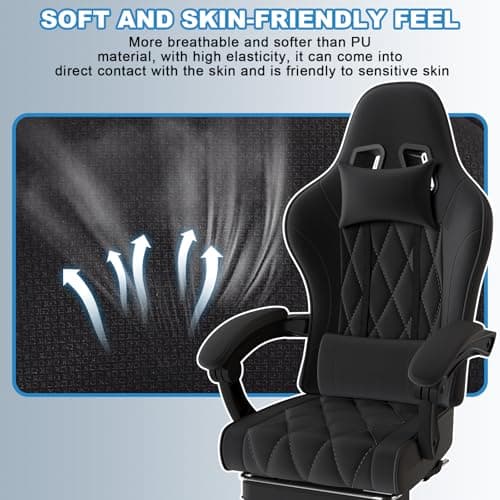 JUMMICO Gaming Chair with Footrest UK Review: Pocket Spring at Budget Price