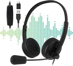 Noise Cancelling Office Headset for PC