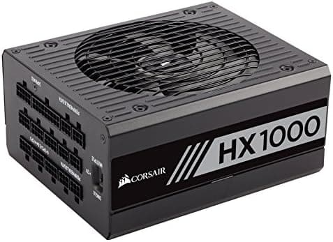 Corsair HX Series, HX1000, 1000 Watt, Fully Modular Power Supply, 80+ Platinum Certified, CP-9020139-NA