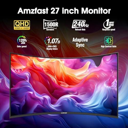 Amzfast 27 Inch Curved Gaming Monitor Review UK 2026