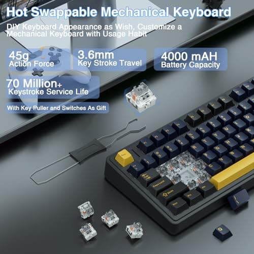 AULA F75 75% Wireless Mechanical Keyboard Review UK 2026