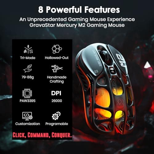 GravaStar Mercury M2 Review: PAW3395 Sensor in a 79g Wireless Shell