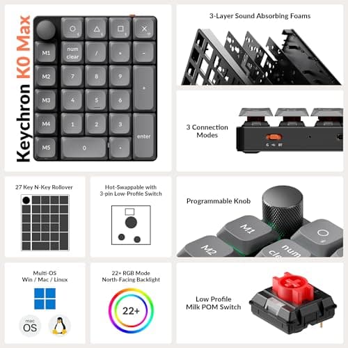 Keychron K0 Max Wireless Low-Profile Number Pad Review UK (2026) - The Honest Verdict