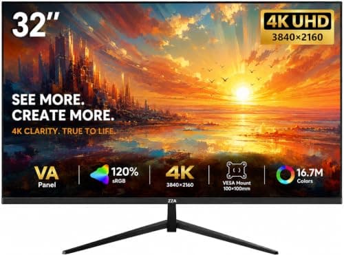 ZZA 32 Inch 4K Monitor Review UK (2026) - VA Panel, HDR10 & Real-World Value