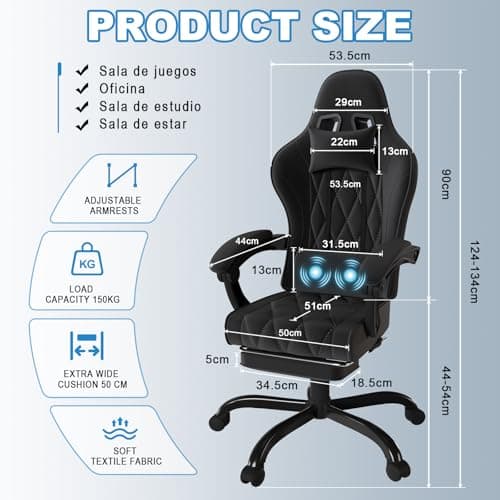 JUMMICO Gaming Chair with Footrest UK Review: Pocket Spring at Budget Price