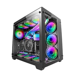 Mars Gaming MCV3 Black, Custom XXL E-ATX Gaming Tower, Fr...