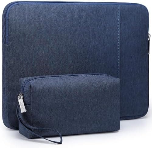 HYZUO 17-17.3 Inch Laptop Sleeve Bag Set for 17" 17.3" HP/Lenovo/Dell/ASUS/Acer/LG/Toshiba/MSI Gaming Laptop/Razer Blade 17/18, Notebook Protective Case for Men Women, Navy Blue