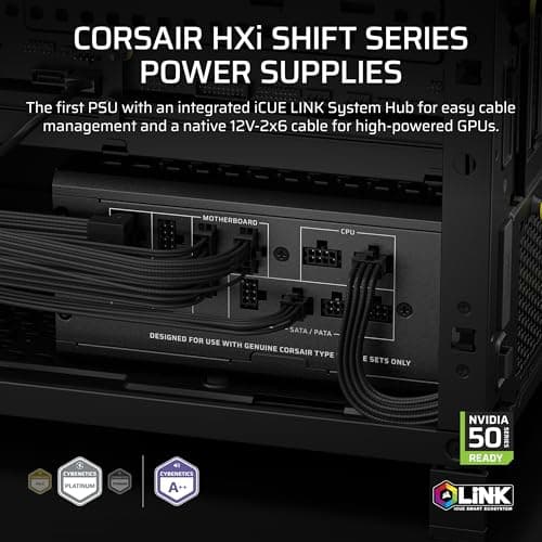CORSAIR HX1000i SHIFT. Built-in iCUE LINK System Hub PSU Review