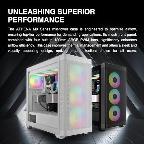 GAMDIAS ATHENA M3 White Gaming PC Case Review UK (2026) , Build Tested | VividRepairs