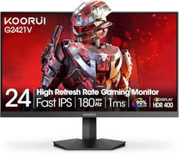 KOORUI 24 Inch Gaming Monitor,180Hz, Fast IPS, QHD 1440P, 1ms, HDR 400