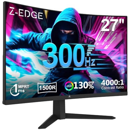 Z-Edge 27 Inch 300Hz(DP) 240Hz(HDMI) Curved Gaming Monitor: image 1 of 7