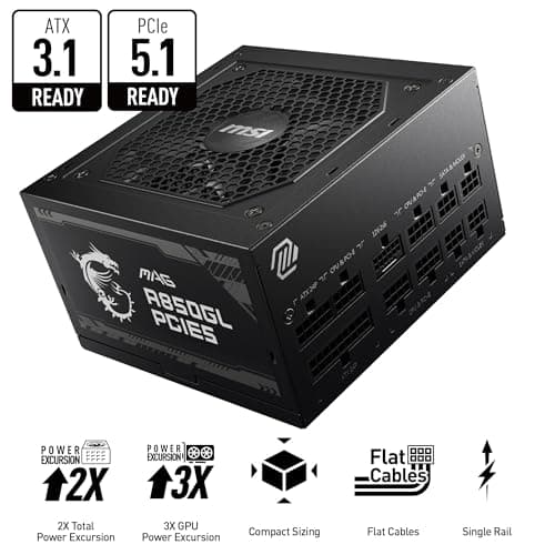 MSI MAG A850GL PCIE5 PSU Review