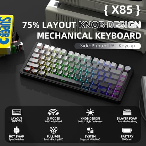 AJAZZ x Attack Shark X85 Review: 75% Wireless Keyboard Tested
