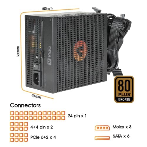 VIDA 650W Heracles Black Gaming PSU Review
