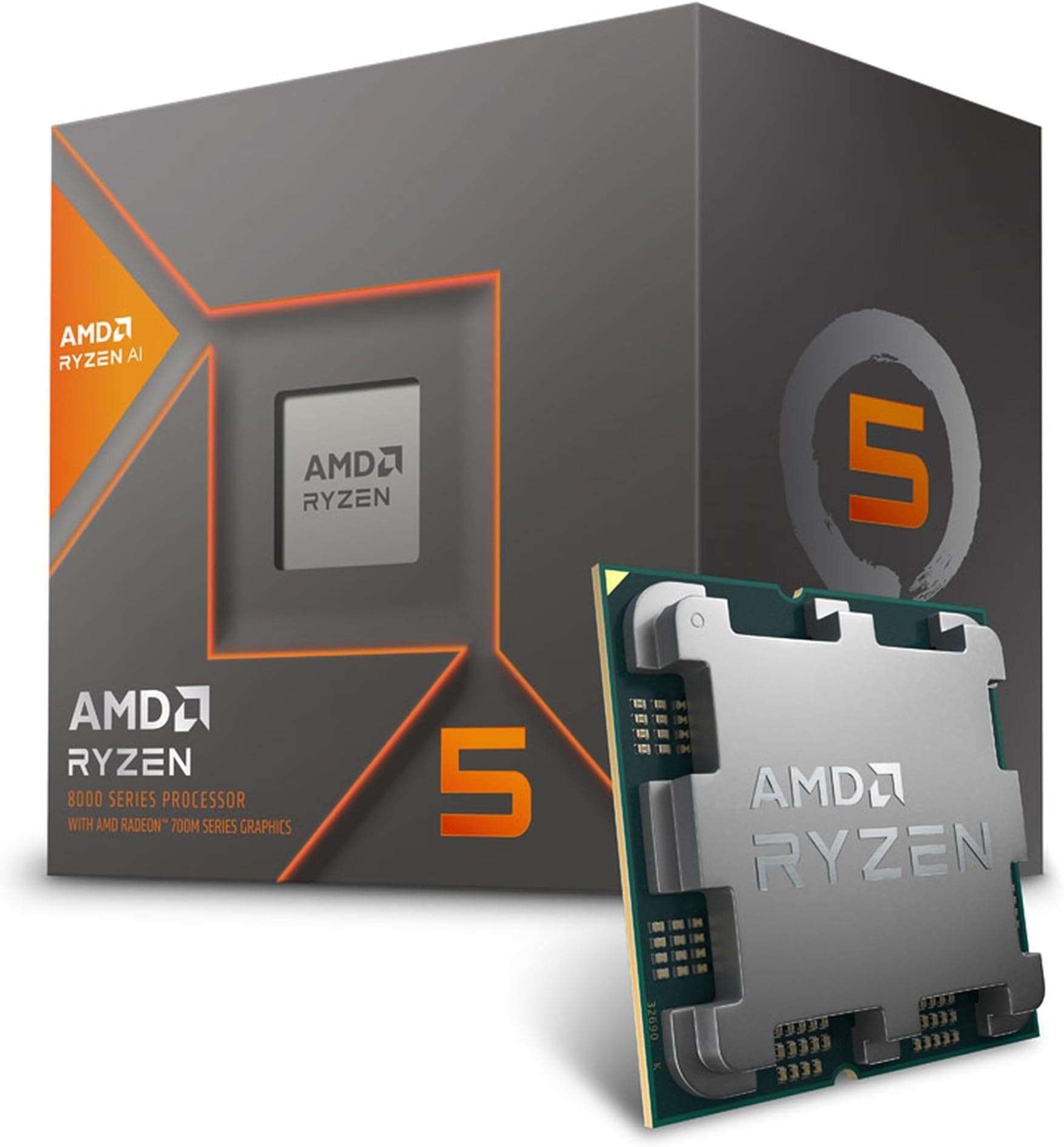 AMD Ryzensets 5 8600G processor (integrated Radeon Graphics,Ryzensets AI, 6 cores/12 threads, 65W TDP, AM5 Socket, Cache 22MB, up to 5,0Ghz max booth, with wraith stealth cooler)