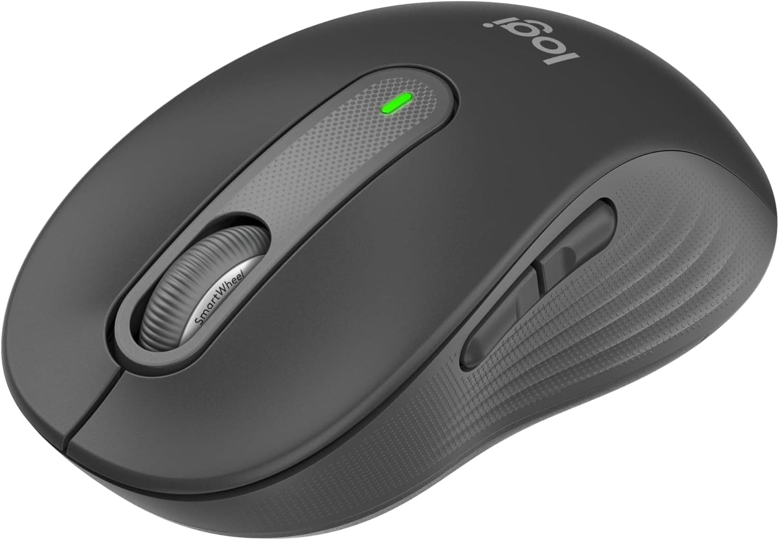 Logitech Signature M650 Wireless Mouse - For Small to Medium Sized Hands, 2-Year Battery, Silent Clicks, Customisable Side Buttons, Bluetooth, Multi-Device Compatibility - Grey