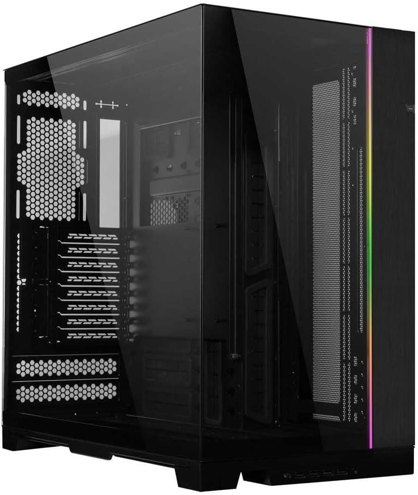 Lian Li O11D EVO XL Black Full Tower Case - High Airflow, E-ATX Support, Triple Radiator Capability