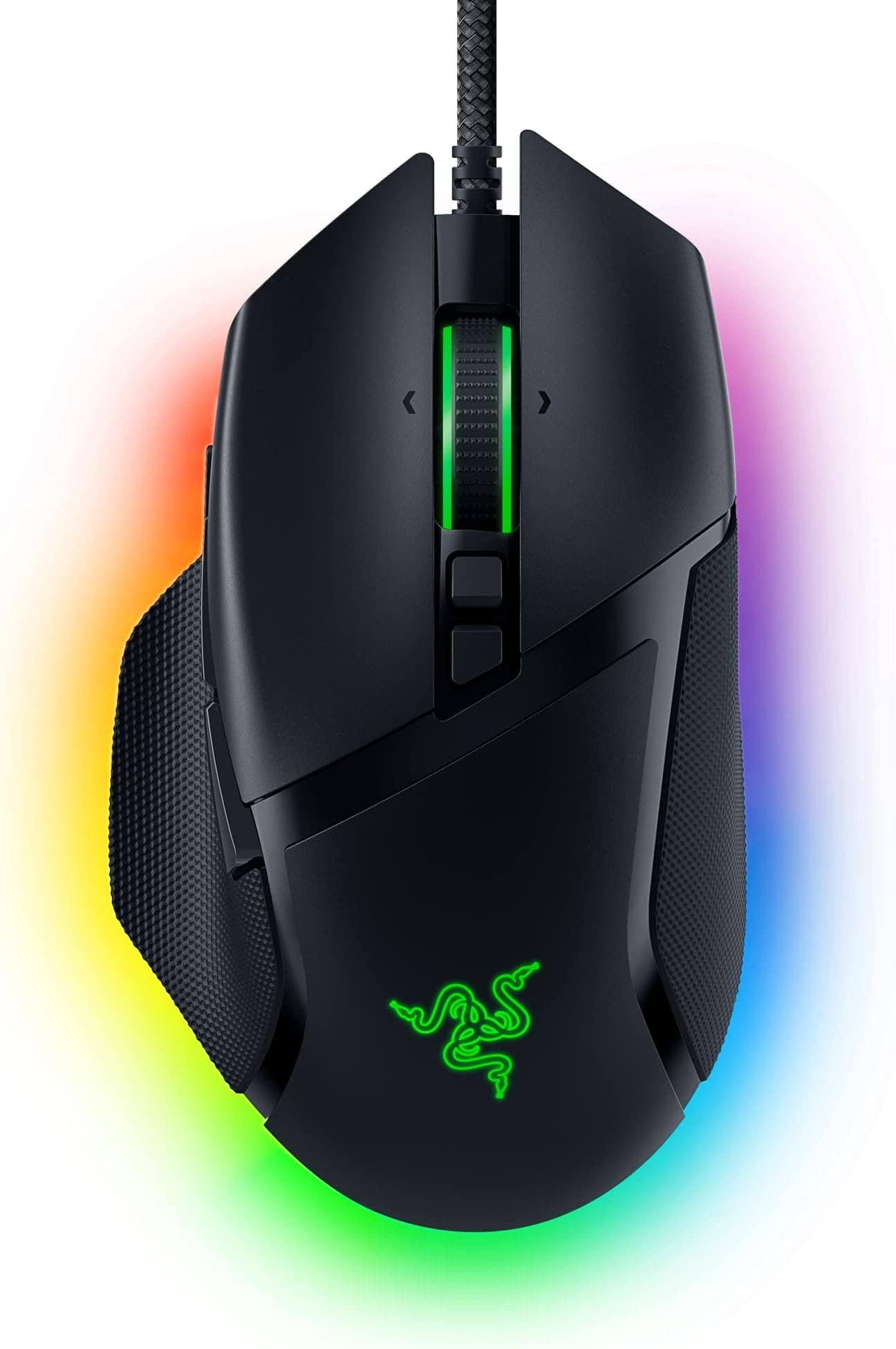 Razer Basilisk V3 - Customizable Ergonomic Gaming-Mouse with fastest Mouse Switch, 26K dpi Optical Sensor (Chroma RGB Lighting, 11 Programmable Buttons, HyperScroll Tilt Wheel) Black