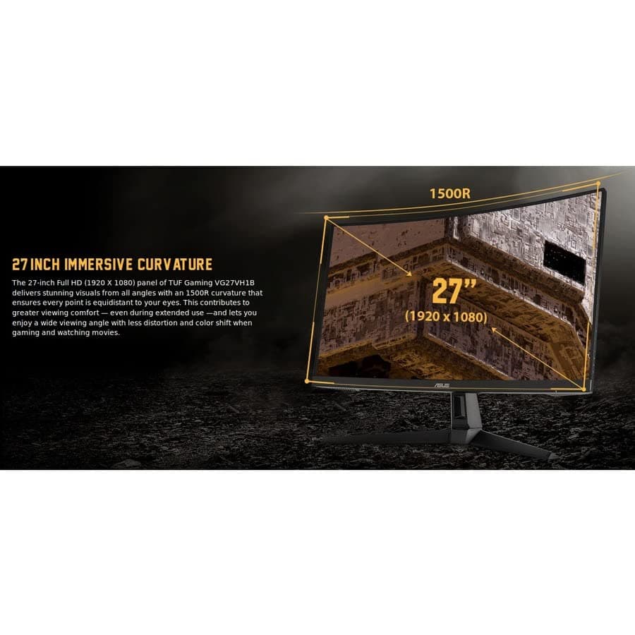 ASUS TUF Gaming VG27VH1B Review: 165Hz Curved VA Gaming Monitor