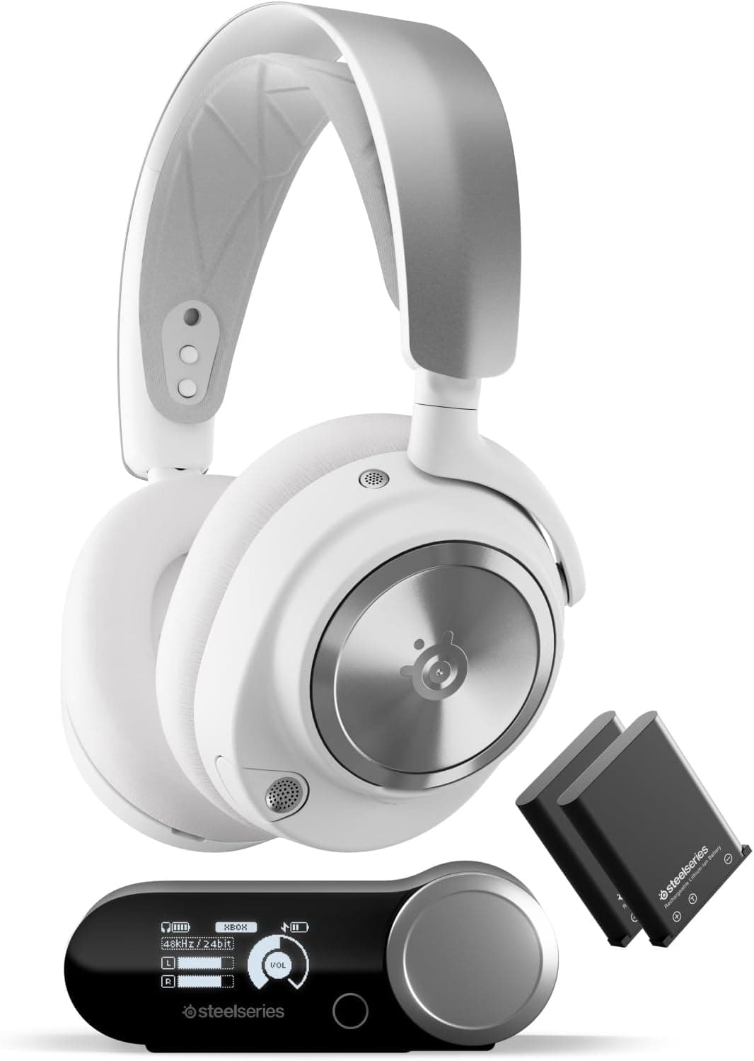SteelSeries Arctis Nova Pro Wireless Xbox - Multi-System Gaming Headset (Xbox & PC / Switch + Bluetooth) - Unlimited Battery Life; 2 Hot-Swap Batteries - Active Noise Cancellation - ClearCast Gen2 Mic