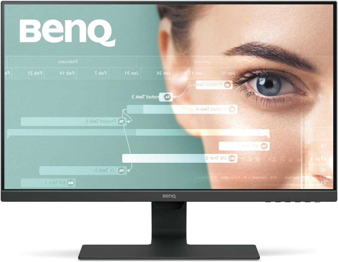 BenQ GW2480 60.5 cm (23.8 inch) LED Monitor (Full HD, Eye-Care, IPS Panel Technology, HDMI, DP, Speaker) Black