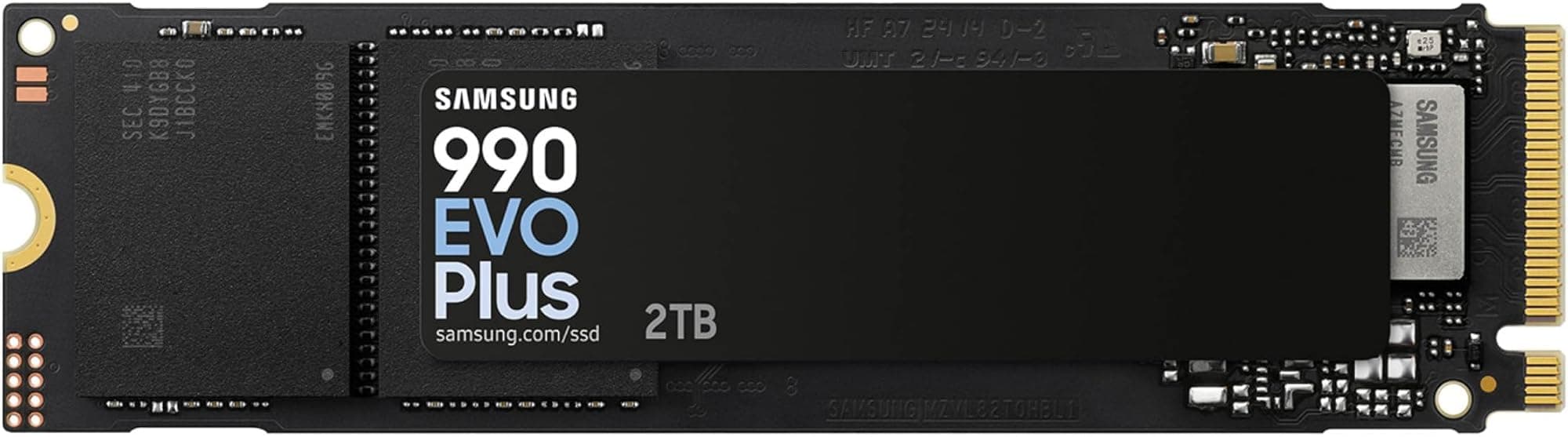 SAMSUNG 990 EVO Plus SSD 2TB, PCIe 4.0 x4 M.2 2280, Speeds Up-to 7,250MB/s, Upgrade Storage for PC/Laptops, HMB Technology and Intelligent Turbowrite (MZ-V9S2T0B/AM)